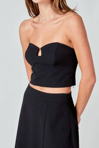 2.7 August Apparel - Haley V Strapless Top