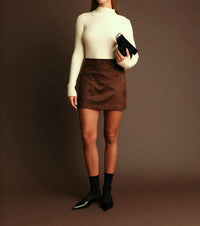Deluc - Dereck Suede Mini Skirt