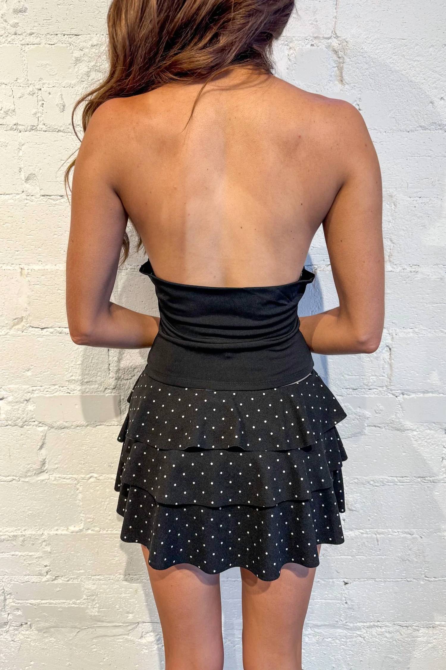 Adeline - Polka Dot Tiered Skort