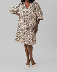 Marie Oliver - Ola V-neck Mini Dress - Plus