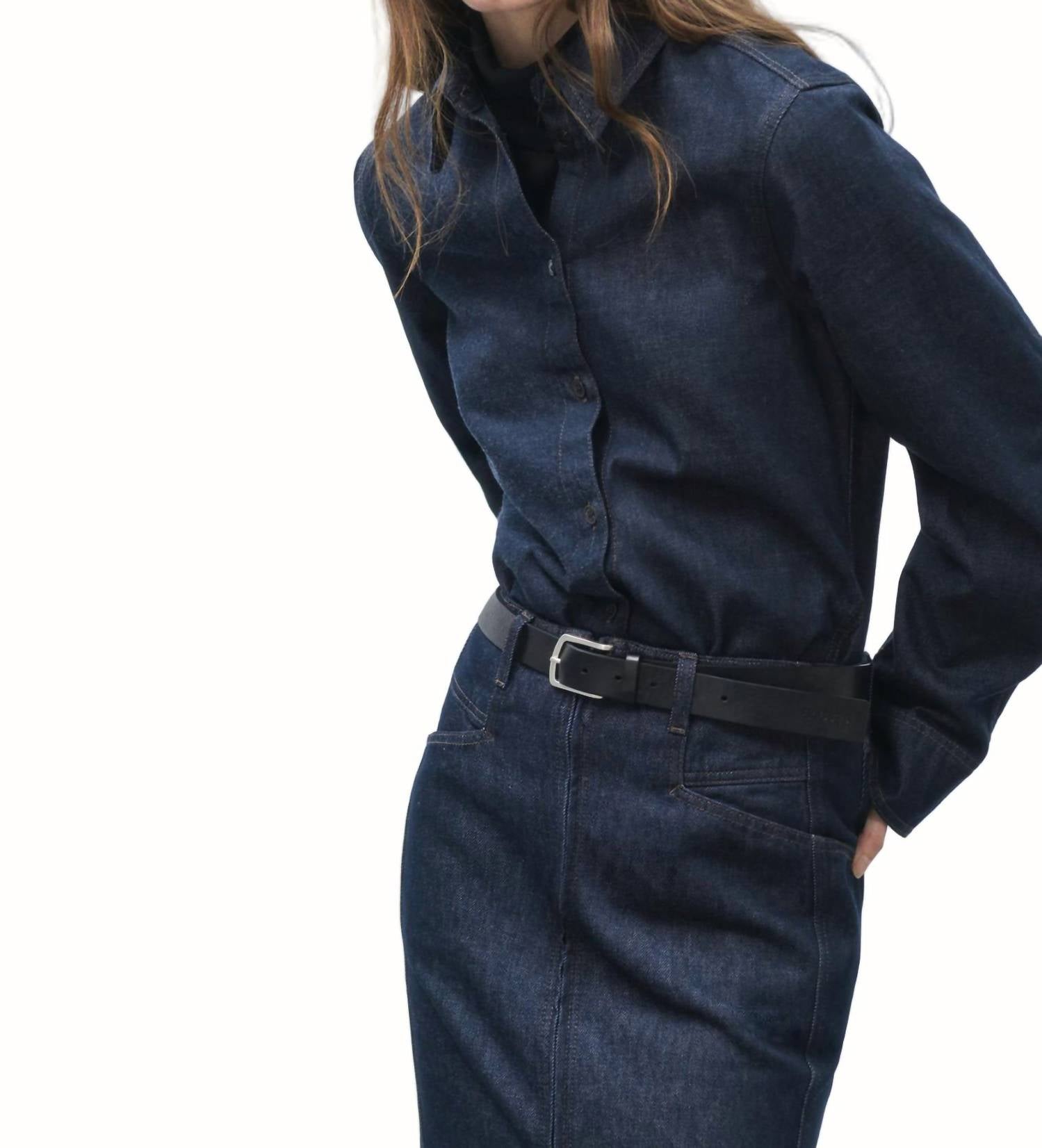 Closed - Seaming Button Down Denim Shirt