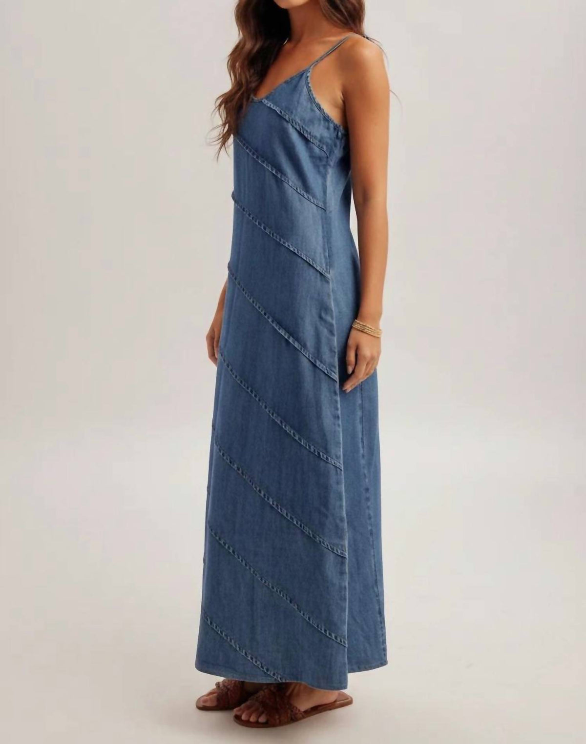 Hem & Thread - Kyla Pintuck Detail Maxi Dress