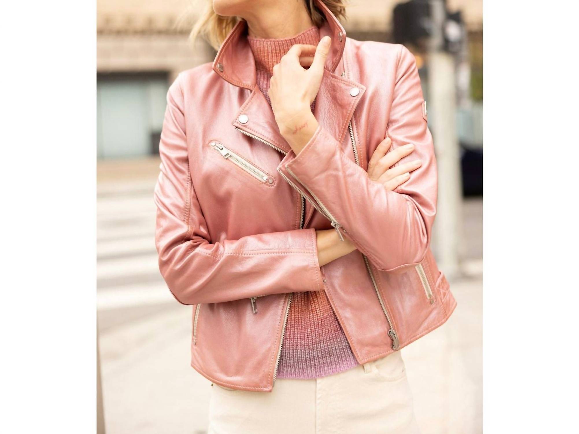 Mauritius - Sofia Rf Leather Jacket