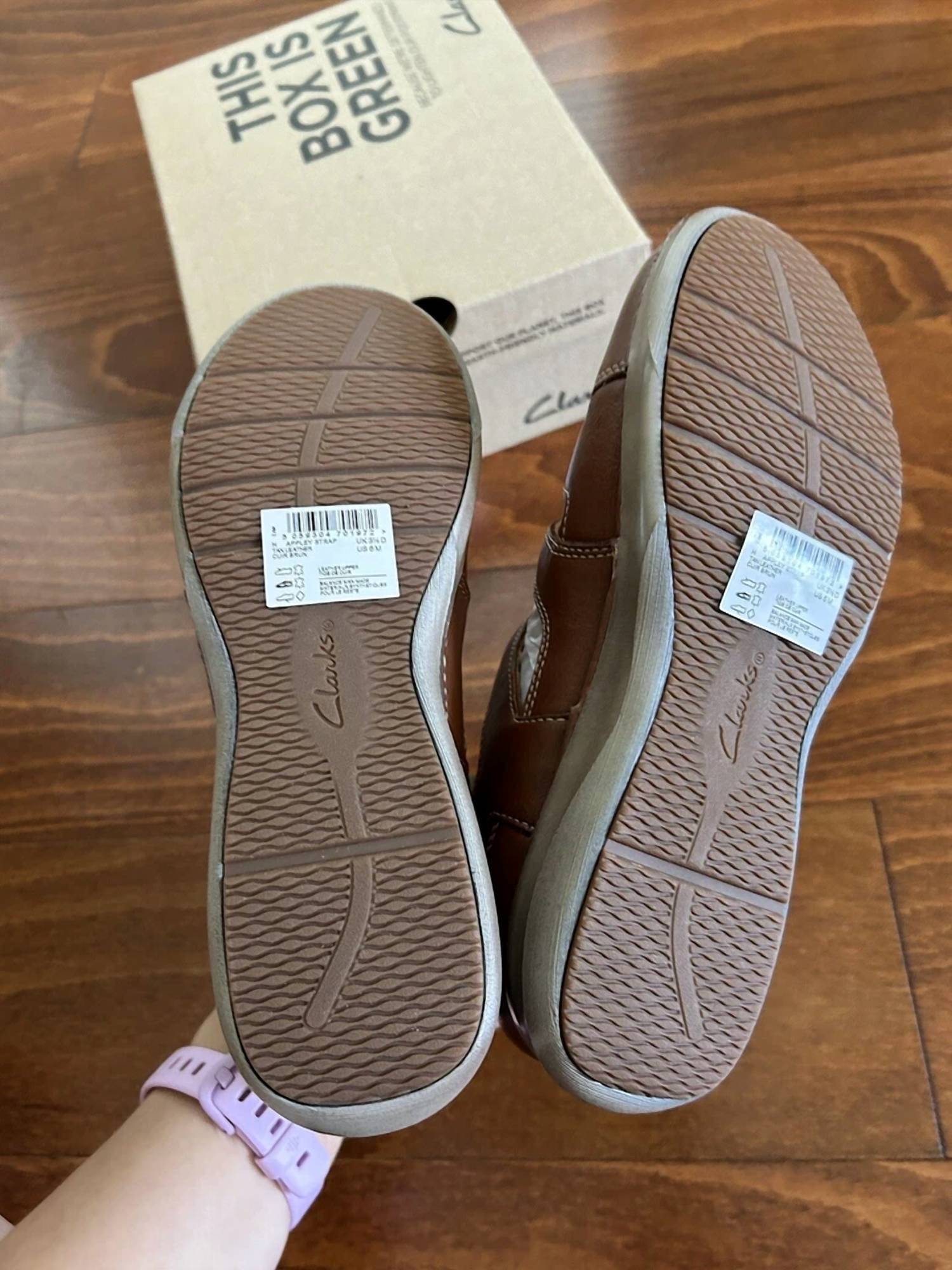 Clarks - Women's Appley Strap Mary Jane Flat Shoes
