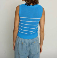 Central Park West - Lace Up V-neck Sleeveless Top