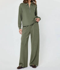 Current Air - Collared Half-zip Pullover Sweatshirt