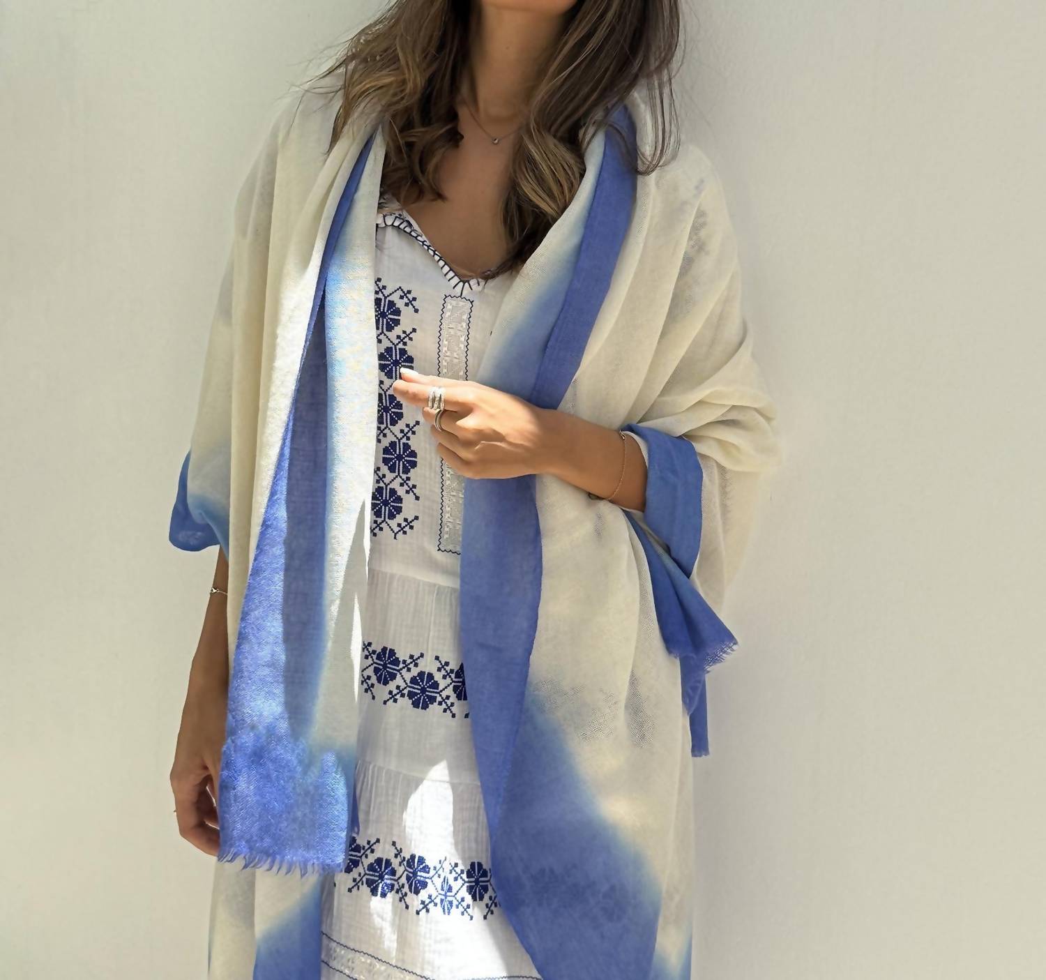 Rose And Rose - Dipped Cashmere Wrap