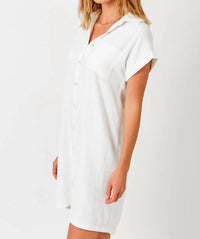 Mystree - Linen Blend Mini Dress