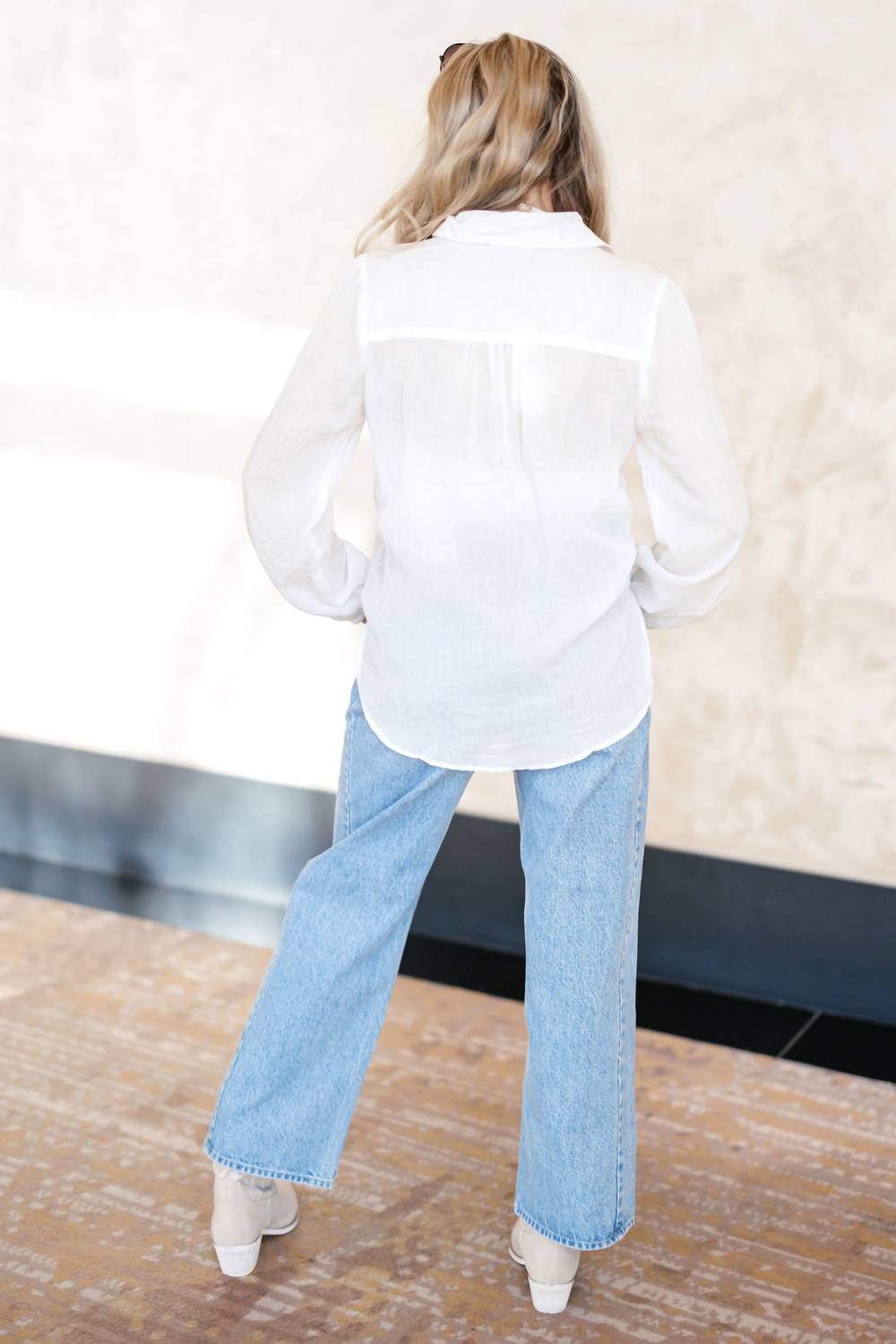 LOVESTITCH Winter Silence Top in white - women's shirt - view 6