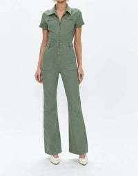 Pistola - Martina Short Sleeve Flare Jumpsuit