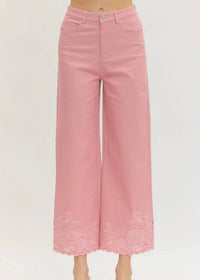 Entro - Blossom Scalloped Hem Pants