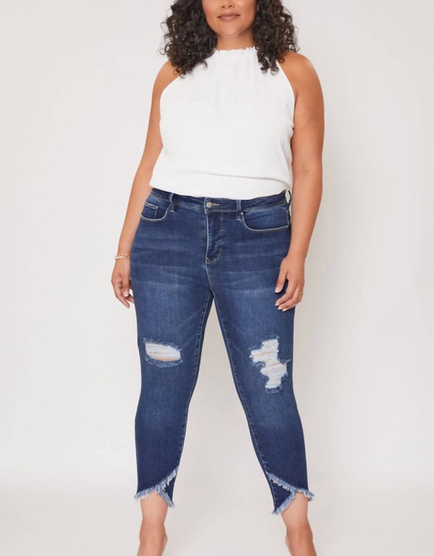 Royalty - Missy Vintage Tulip Hem Jeans