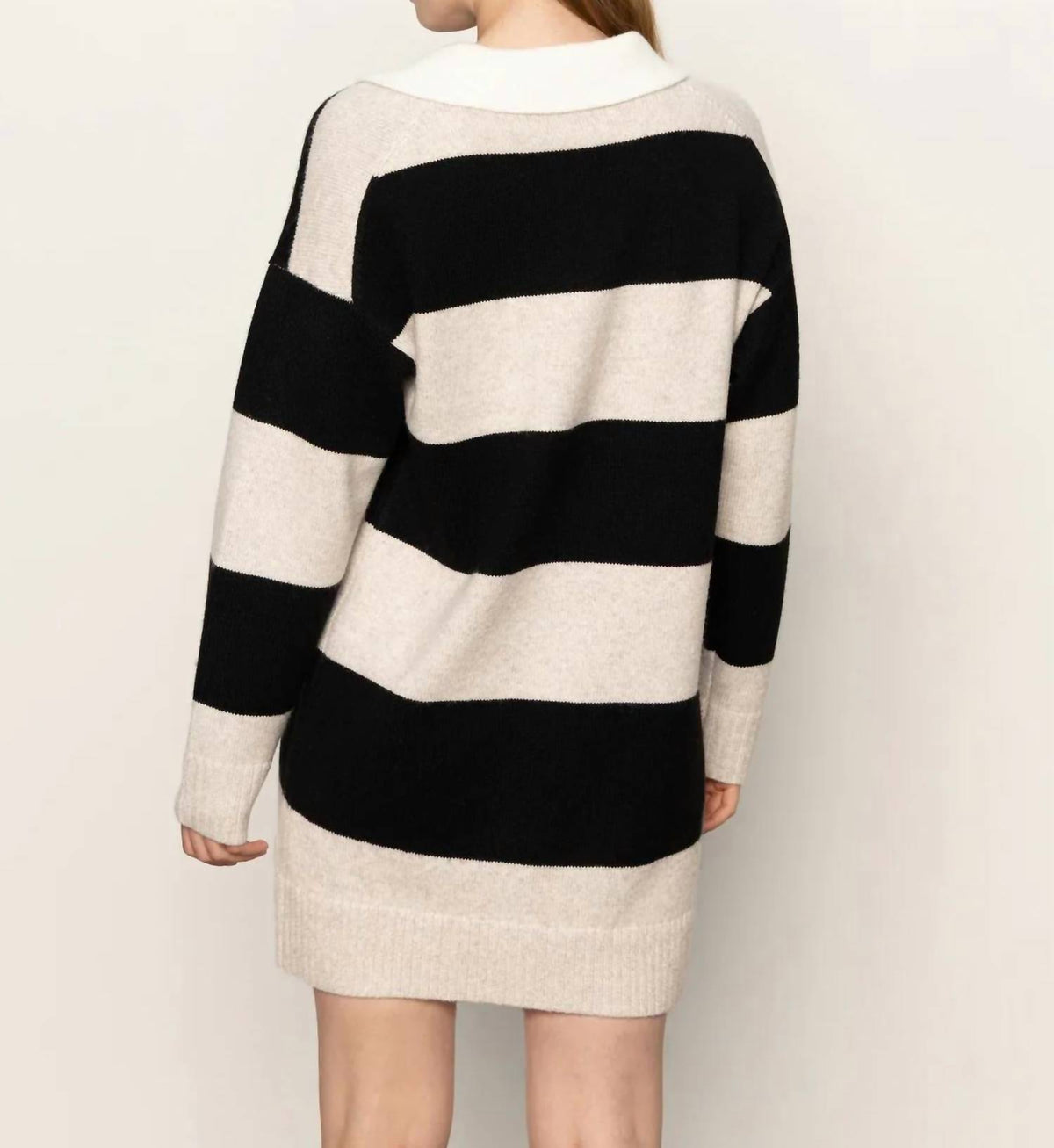 Sanctuary - Polo Striped Sweater Dress