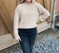 Design History - Avril Half Button Sweater