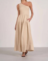Elan - Gracie One Shoulder Midi Dress