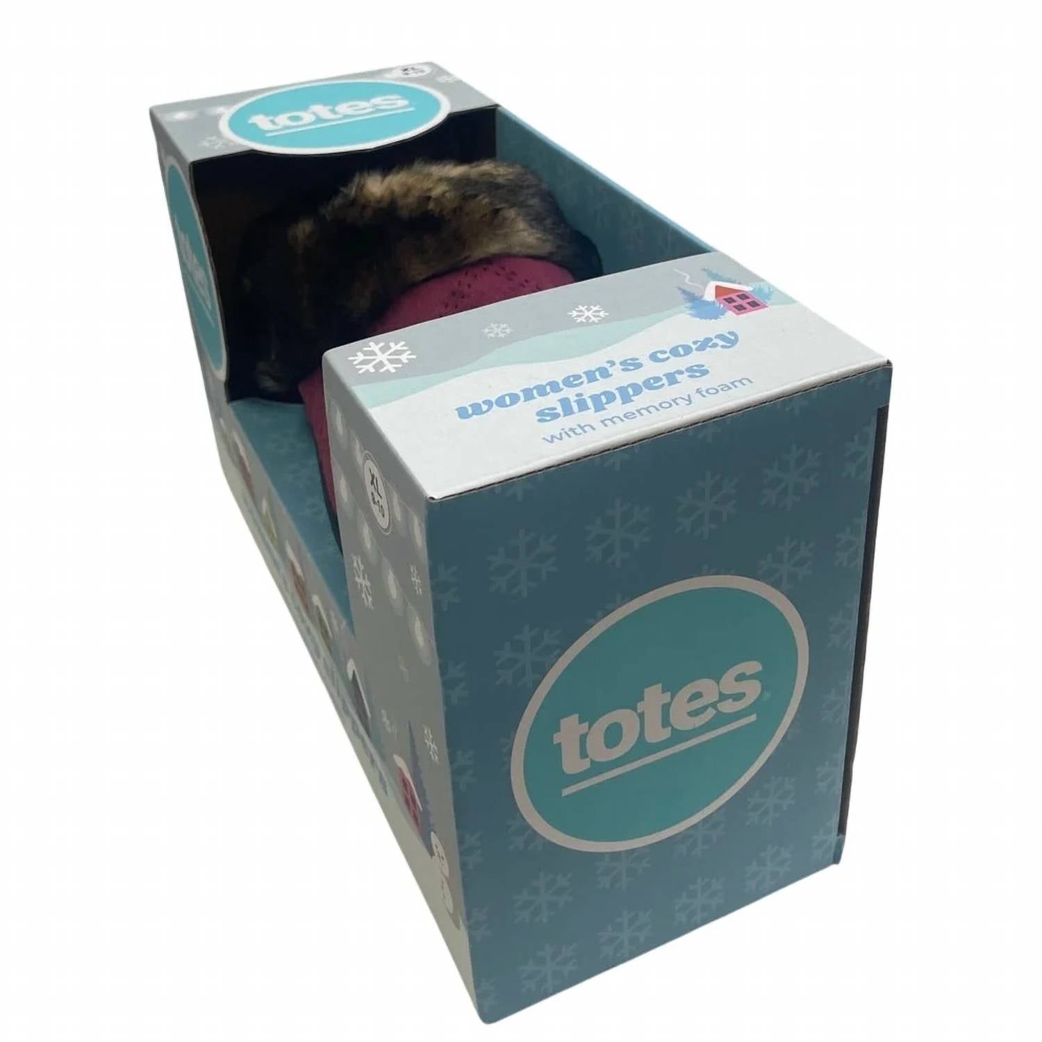 Totes - Women's Cozy Faux Fur Lined Slippers