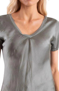 Gigi Moda - Nola Satin Scoop Neck Tee