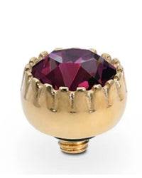 Qudo Women's London 8mm Jewelry Topper in purple gold - women's jewelry