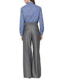 Luisa Cerano - Herringbone Wide-leg Pants