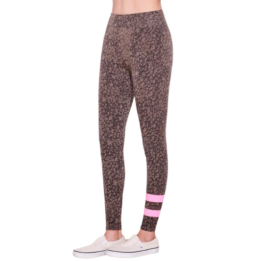 Sundry - WOMEN'S STRIPE FLORAL YOGA PANTS