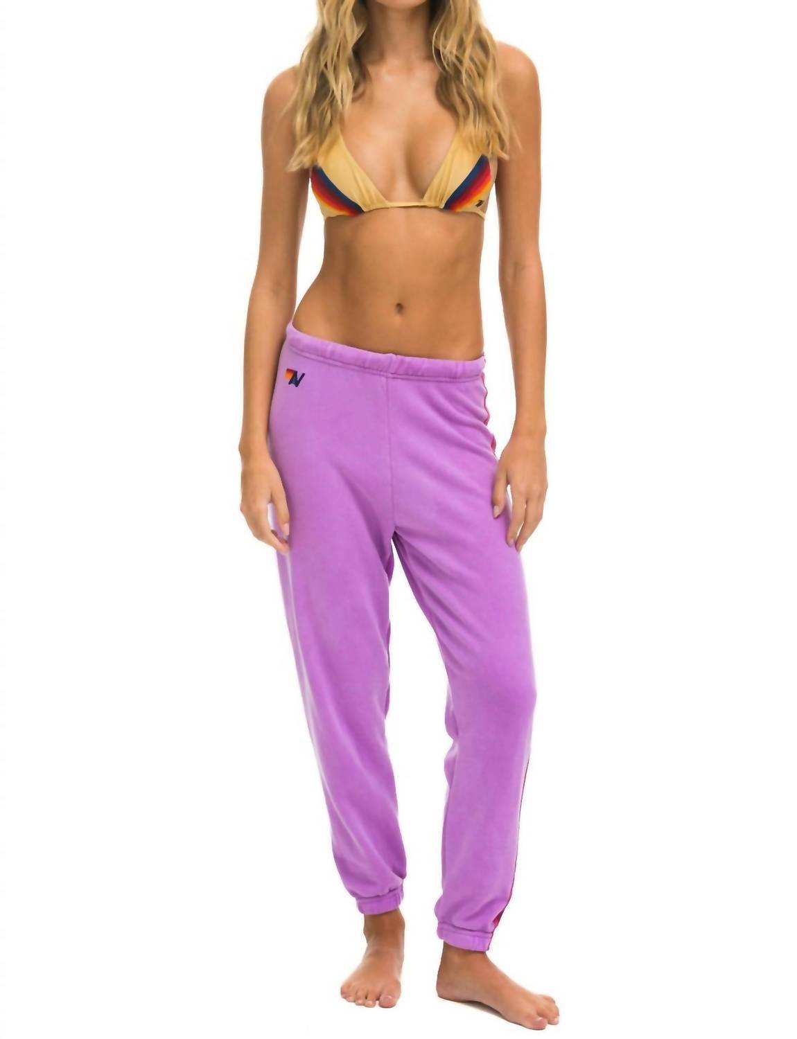 Aviator Nation - Women's Five Stripe Sweatpant