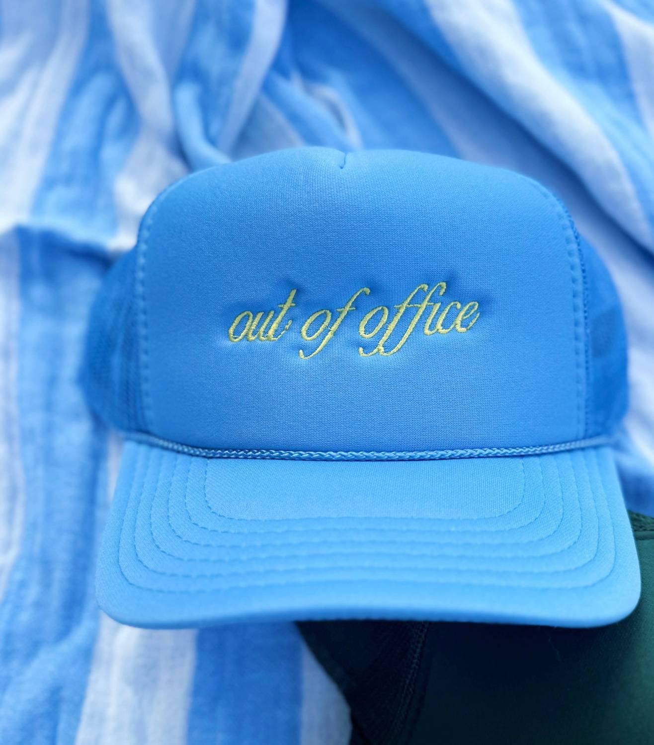La Fête Goods - Women's Out Of Office Embroidered Trucker Hat