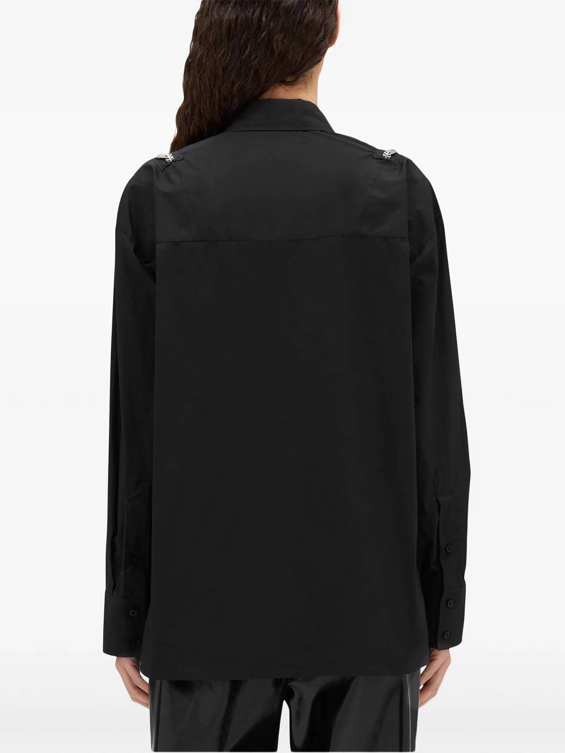 Msgm - Collar Blouse With Zipper Details