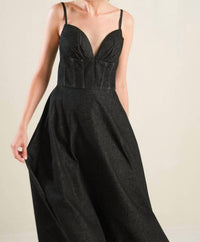 Flying Tomato - You Are My Sunshine Denim Midi Dress