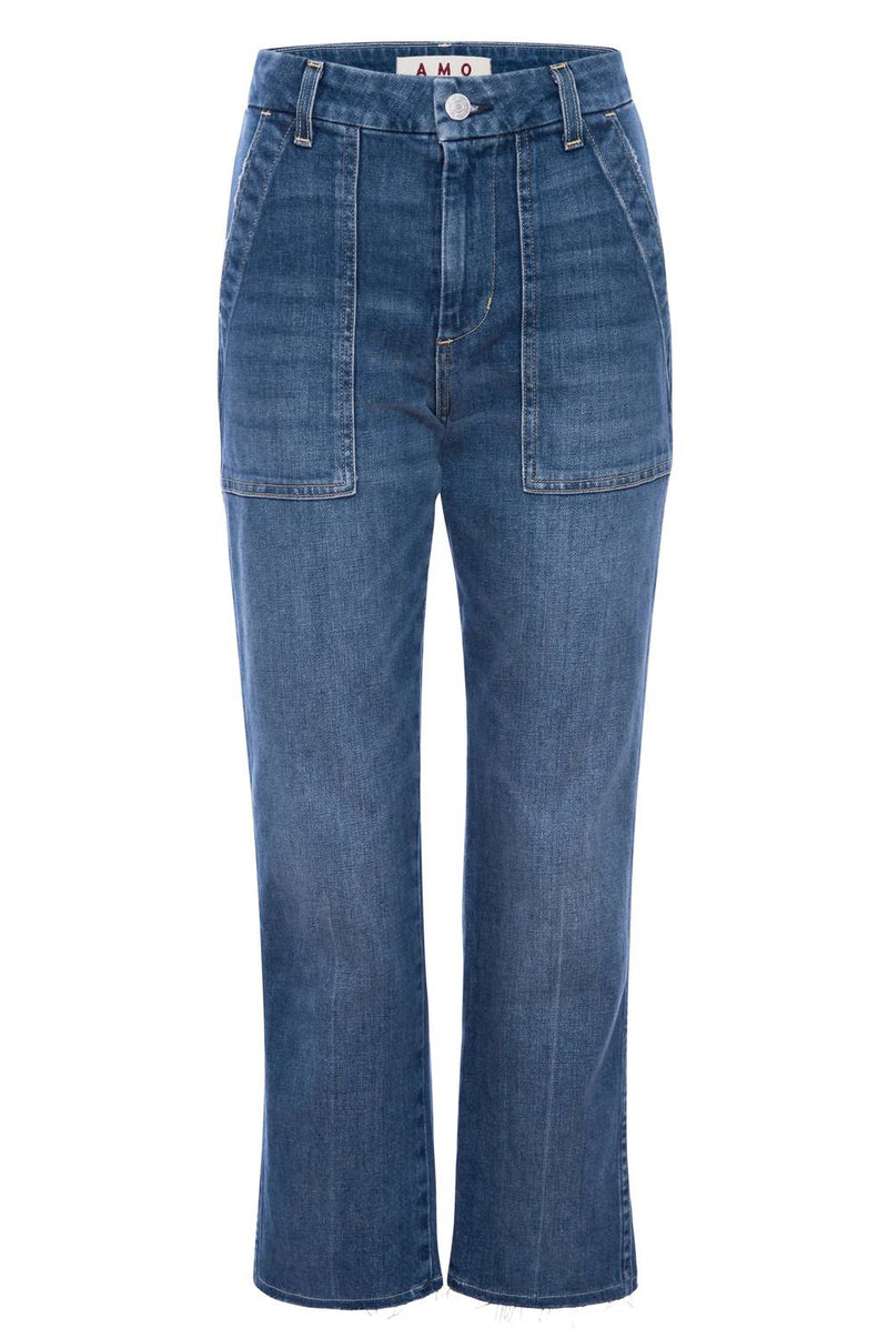 AMO Easy Army Trousers in blue - women's pants