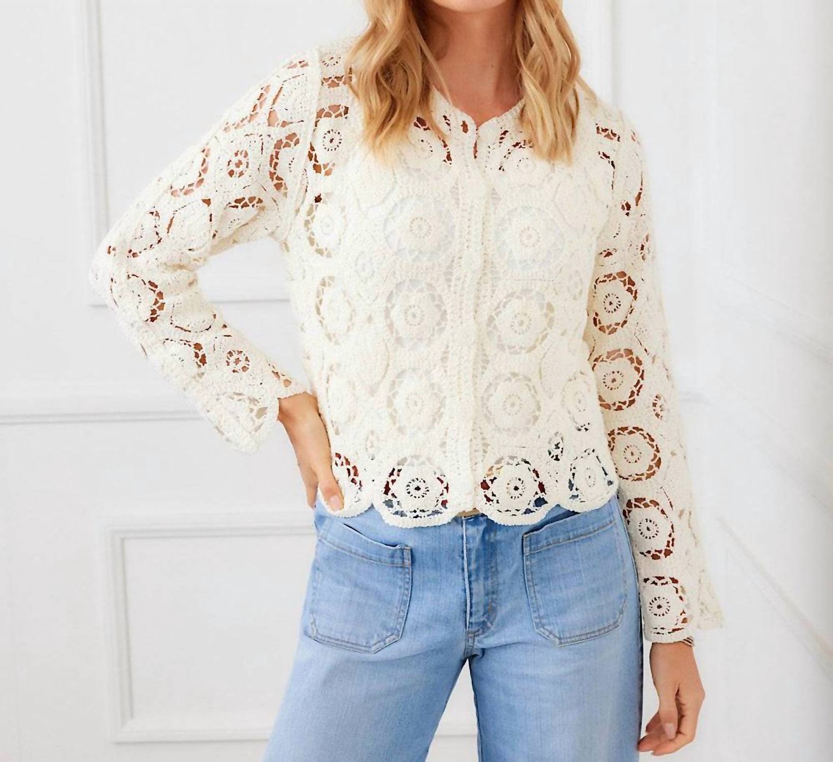 Karen Kane - Crochet Soft Jacket