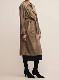 Z Supply - Dorian Suede Trench Coat