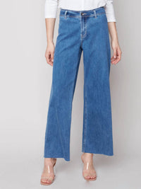 Charlie B - High Rise Wide Leg Denim Jeans