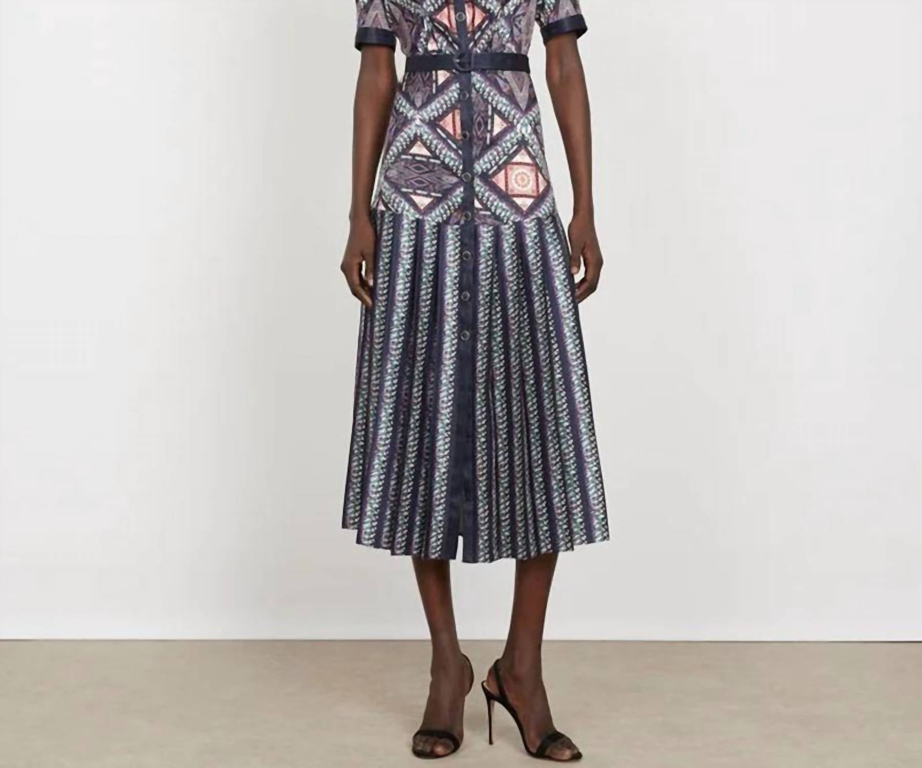 Saloni - Lea Shirt Midi Dress