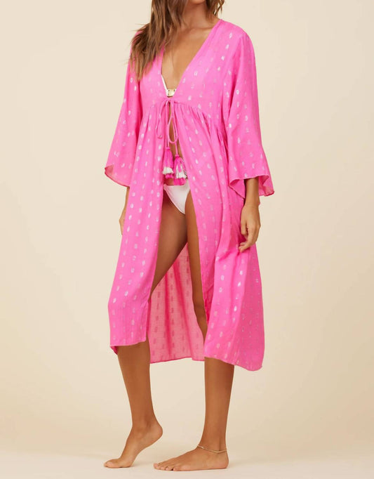 Surf Gypsy - Clipped Metallic Kimono