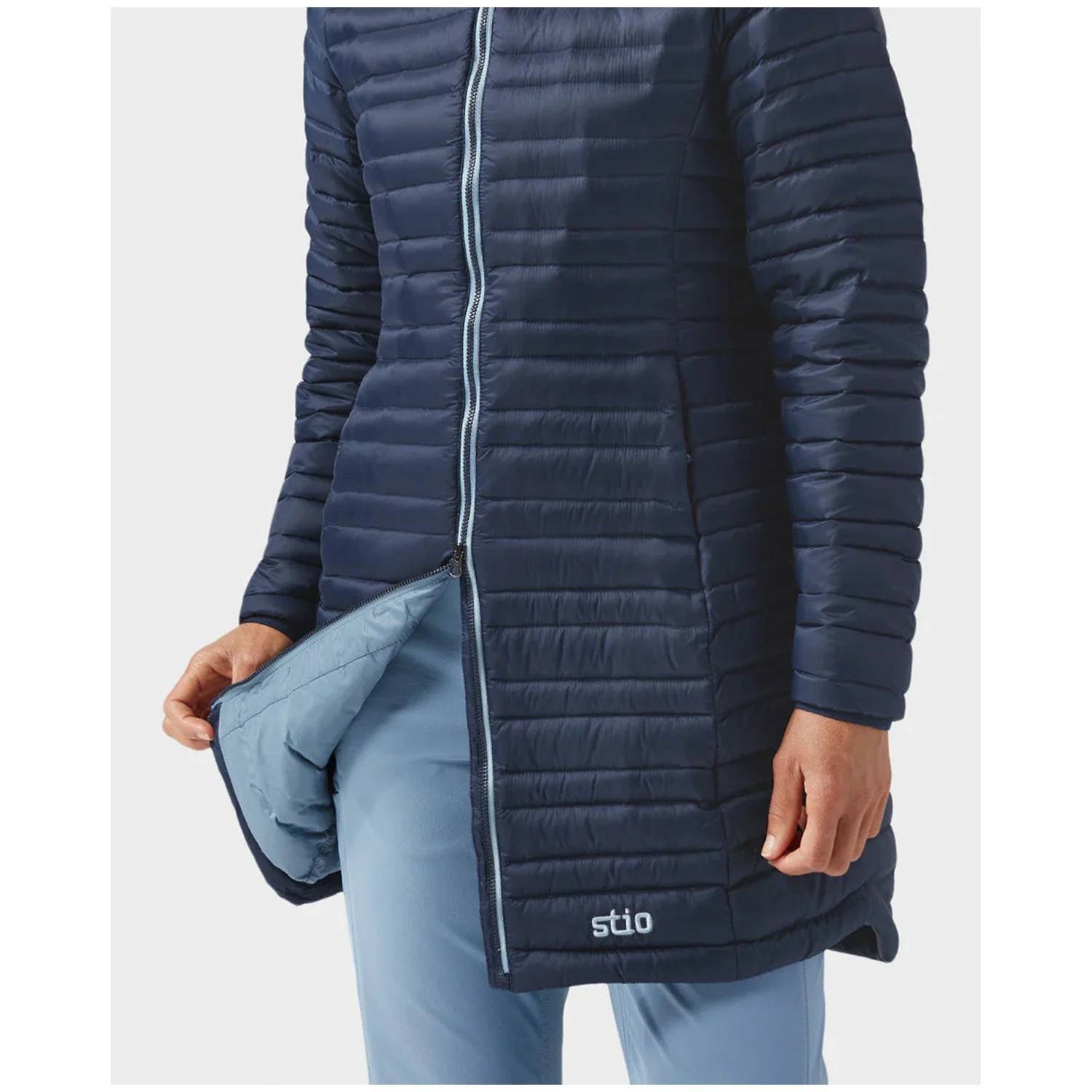 stio Pinion Down Parka Jacket in shadow - women's jacket - alternate view