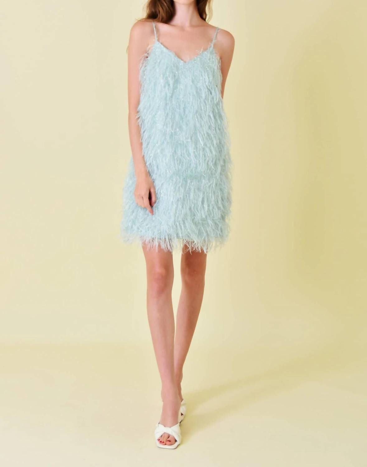 Fore Collection - Women's Celeste Feather Mini Dress
