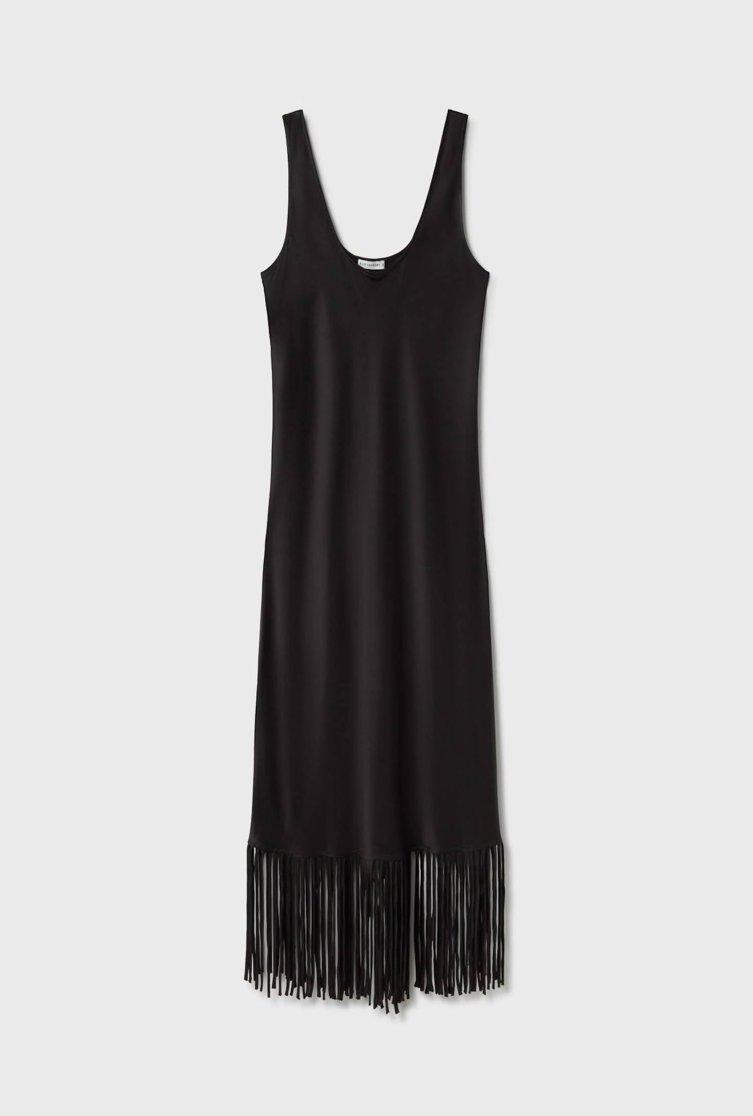 Silk Laundry - Midi Fringe Dress