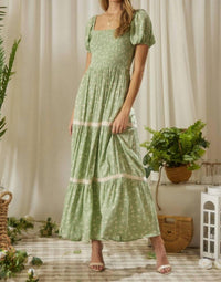 Endless Blu. - Floral Print Maxi Dress