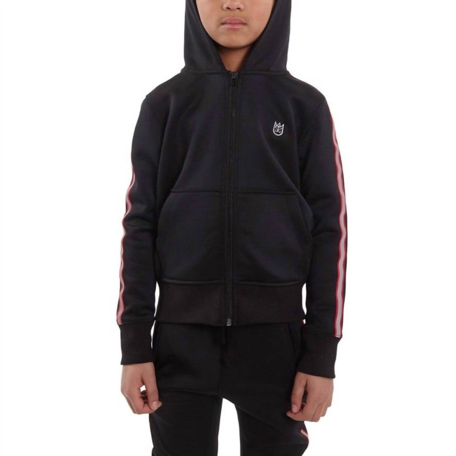 Cult Of Individuality - Boy's Scuba Stripe Full Zip Hoodie