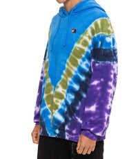 AVIATOR NATION Unisex Hand Dyed V Relaxed Pullover Hoodie in ocean purple - women's top - view 6