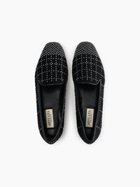 Arteana - Women's Boucle Flat Smoking Slipper