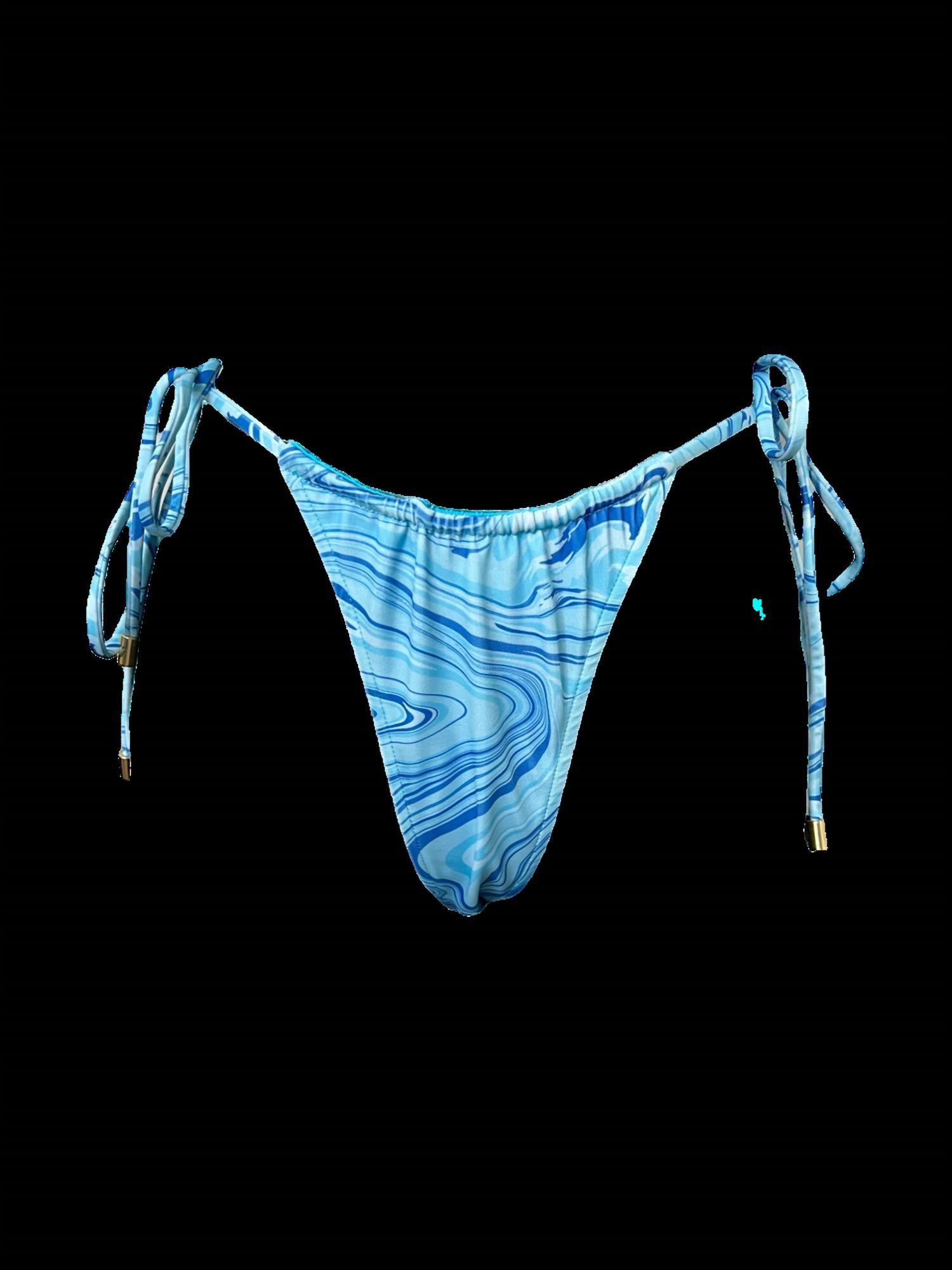 inBodi Swim The Key Largo String Bottom in blue - women's swimwear - view 5
