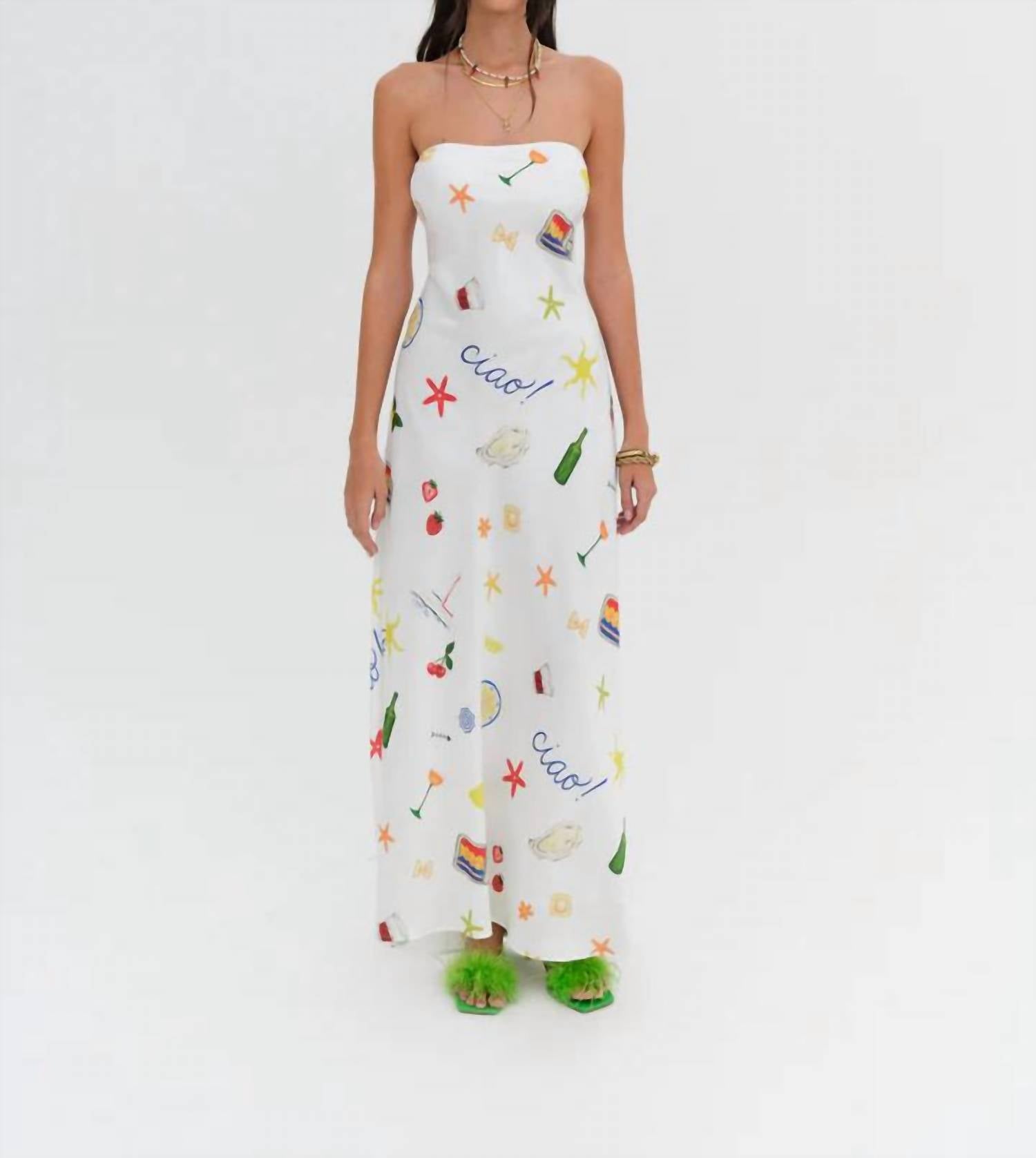 Lil Lemons By For Love And Lemons - Carla Maxi Dress