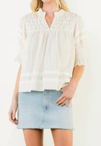 Thml - Short Sleeve Crinkle Detail Blouse