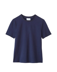 Cartolina Nantucket Women's Dylan Crewneck Tee in midnight blue - women's t-shirt