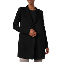Kinross Rib Sleeve Coat in black - women's jacket