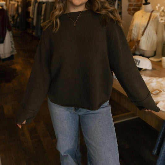 Miou Muse - Ribbed Sweater Top