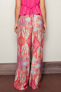 Urban Daizy - Paisley Print Wide-Leg Statement Pants