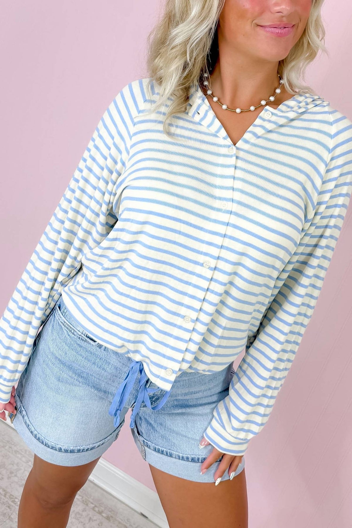 The Greii - After Sun Striped Hoodie