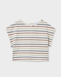 Mayoral - Girl's Crochet Striped Top